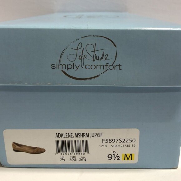 LifeStride Women’s Adalene Ballet Flats Brown, Size 9.5 M - Picture 7 of 7